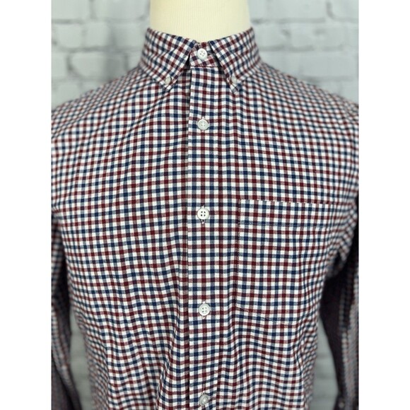 Hawker Rye Men M Long Sleeve Button Down Shirt Stretch Oxford Multicolor - Picture 5 of 7